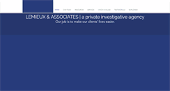 Desktop Screenshot of lemieuxassociates.com